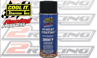 Thermotec sprej na omotávky výfuků, žáruvzdorná barva 1093C, chrání tepelnou izolaci-ČERNÁ 330ml