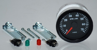 VDO otáčkoměr 0-7000ot/min, 80mm palubní ukazatel otáček