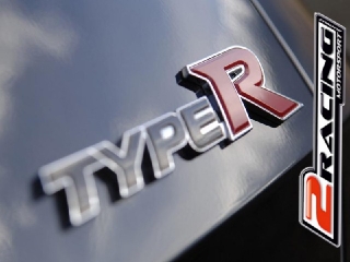 Znak Type R nápis na auto Kovový šroubovací červený