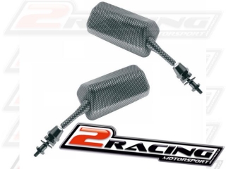 Zpětná zrcátka F1 motocykl auto - levé a pravé - carbon foil wrap