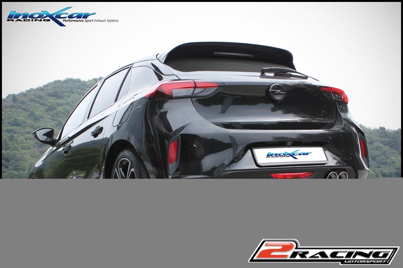 Zadní tlumič koncovkou výfuku 2 x průměru 80 Racing Inoxcar racing OPCO.25.RA