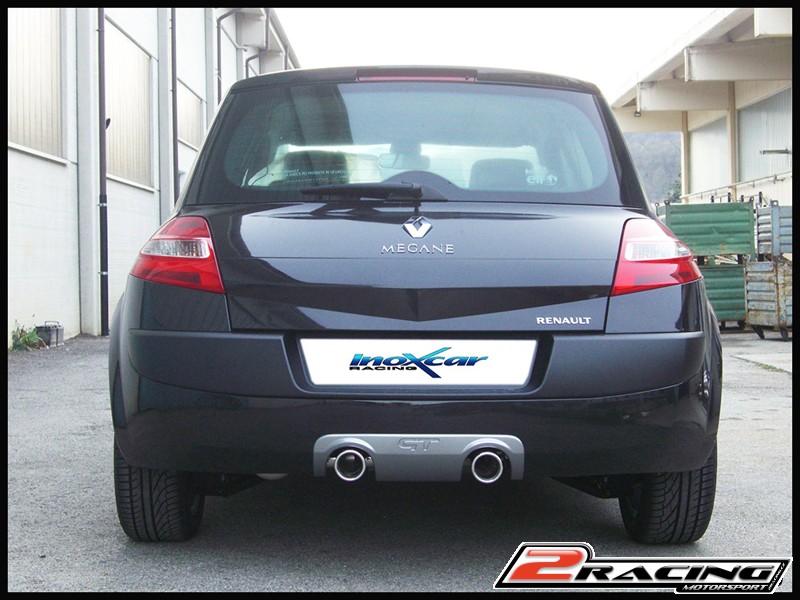 Stainless steel Zadní exhaust společně sCENTRAL tail pipe 2 x průměru 80 Inoxcar racing REME.15.80
