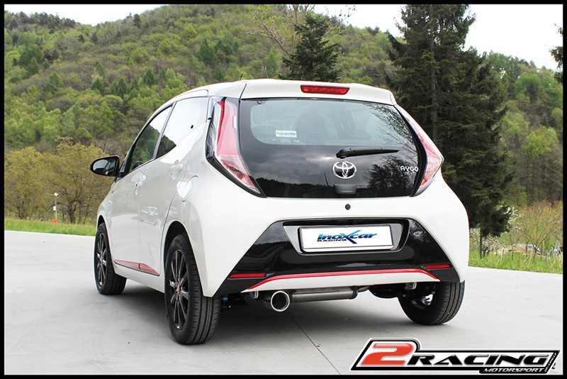 Zadní tlumič s koncovkou o průměru 80 Inoxcar racing TOAY.02.80