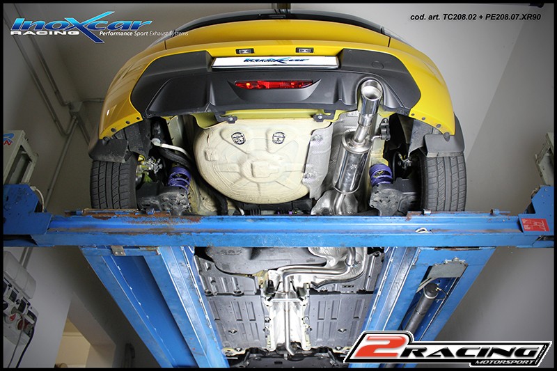 Zadní tlumič s koncovkou průměr 90 Racing Inoxcar racing PE208.07.90R