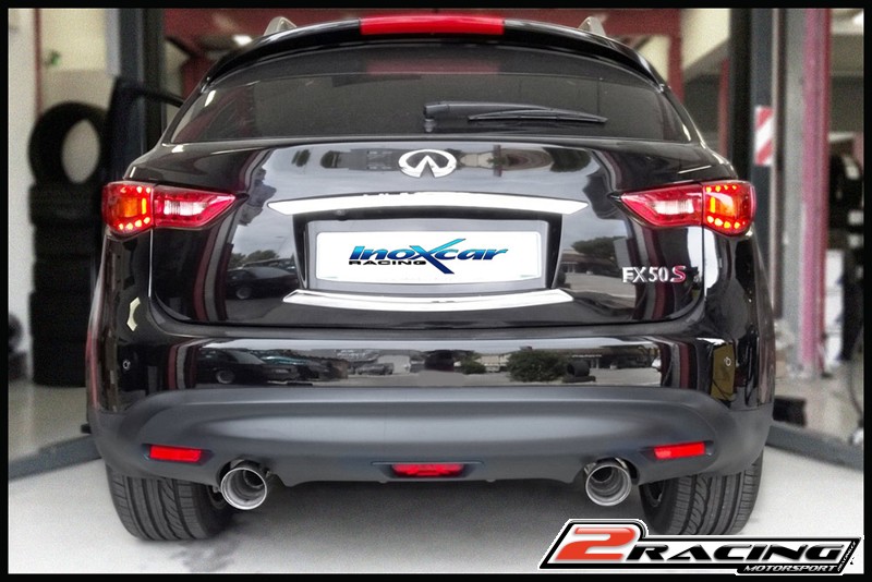 Zadní tlumič s koncovkou průměr 102 Racing P+L Inoxcar racing INFX.02.102R