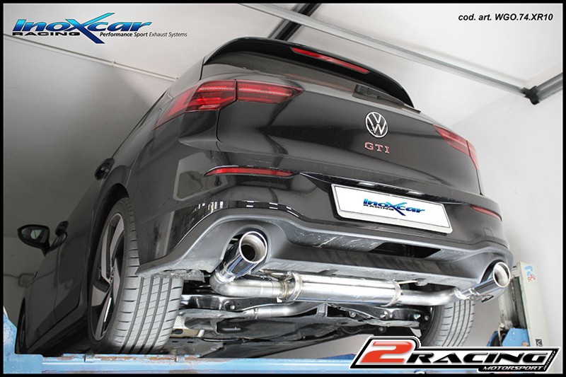 Zadní tlumič s koncovkou o průměru 100 BLACK CERAMIC P+L Inoxcar racing WGO.74.10CBLACK