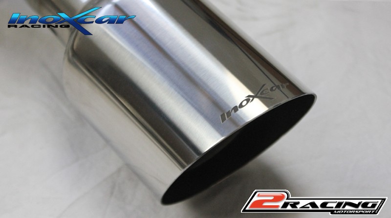 Zadní výfuk bez tlumiče s koncovkou průměr 100 Racing P+L Inoxcar racing AUTT.08.RA