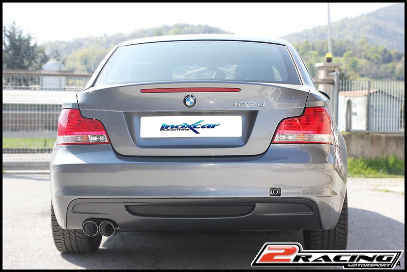 Zadní tlumič koncovkou výfuku 2 x průměru 80 Racing Inoxcar racing BME87.03.RA