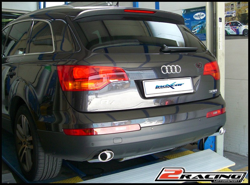 Zadní výfuk z nerezové oceli s koncovkou Oválná 120x80 OBLIQUE L+R Inoxcar racing OVQ7.01.SB
