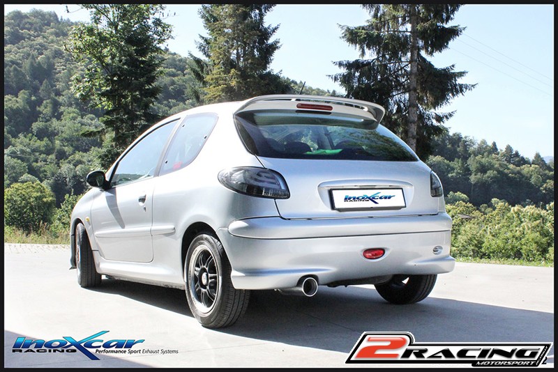 Zadní výfuk z nerezové oceli s koncovkou Oválná 120x80 mm Inoxcar racing PE206.21.120