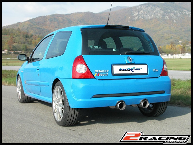 Central Zadní výfuk z nerezové oceli s koncovkou 2 x průměru 102 Inoxcar racing RECL.14.102
