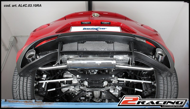 Zadní tlumič s koncovkou o průměru 100 X-RACE P+L Inoxcar racing AL4C.03.10RA