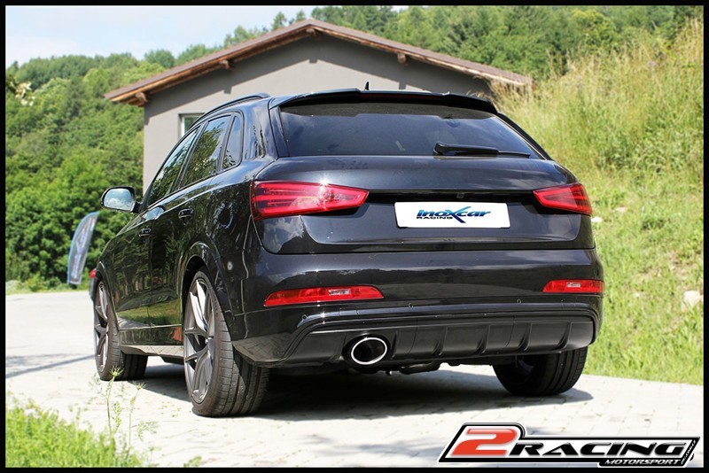 Zadní bez s tlumiče společně skoncovka 150x105mm OBLIQUE Inoxcar racing AURSQ3.01.150