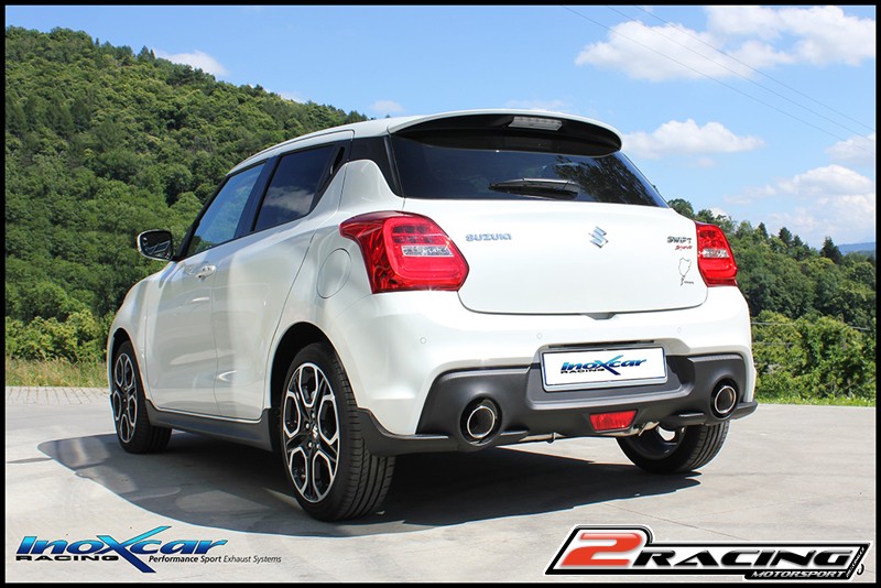 Zadní tlumič s koncovkou o průměru 100 X-RACE P+L Inoxcar racing SUSW.06.XR10