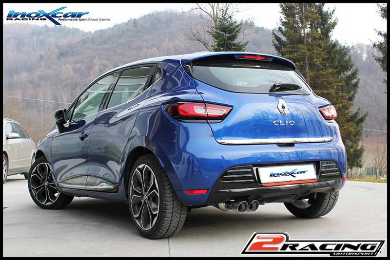 Zadní tlumič koncovkou výfuku 2 x průměru 80 X-RACE Inoxcar racing RECL.41.XR80