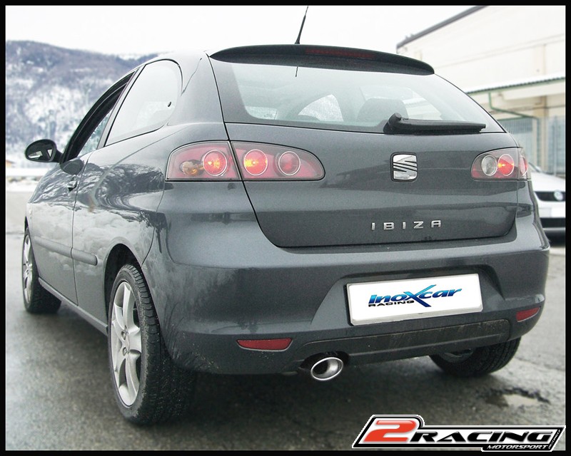Zadní výfuk z nerezové oceli s koncovkou Oválná 120x80 mm Inoxcar racing SEIB.18.120