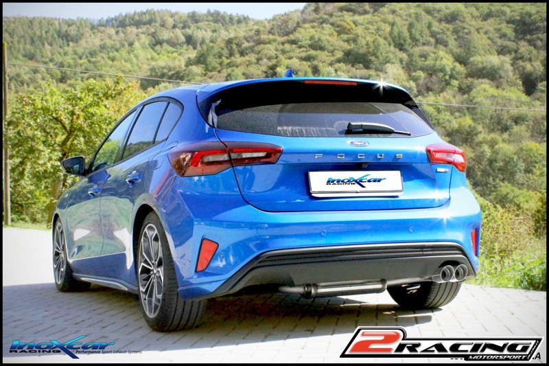 Zadní sportovní výfuk bez tlumiče s dvojitou koncovkou 80 RacingATTENTION: article compatible exclusive only the verze společně storsion bridge Inoxcar racing FOFO.19.RA