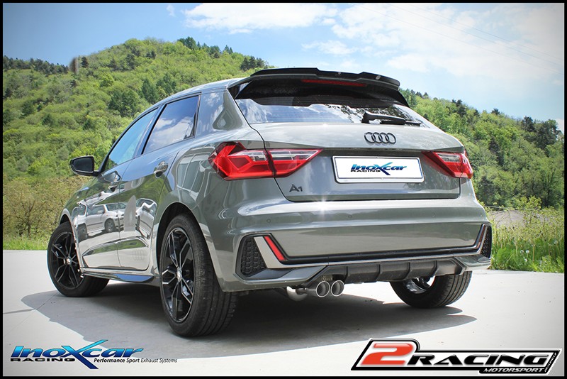 Central pipe společně ss tlumiče (For the installation on the original Zadní s tlumiče it is necessary to separately order the adapter AD.A1.05) Inoxcar racing TCSA1.05