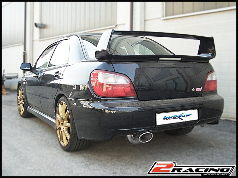 Zadní s tlumiče společně sOválná koncovka 120x80 mm Inoxcar racing SUIM.04.120