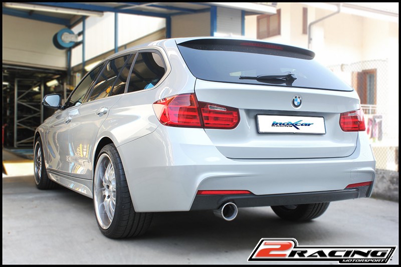 Zadní sportovní výfuk z nerezové oceli s koncovkou o průměru 102 Inoxcar racing BMF31.01.102