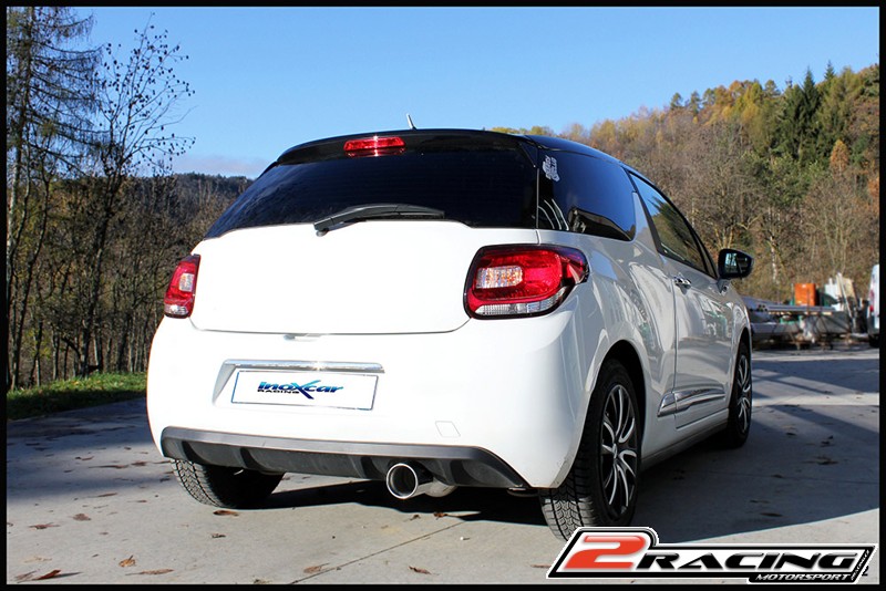 Zadní sportovní výfuk z nerezové oceli s koncovkou o průměru 102 Inoxcar racing CIDS.07.102