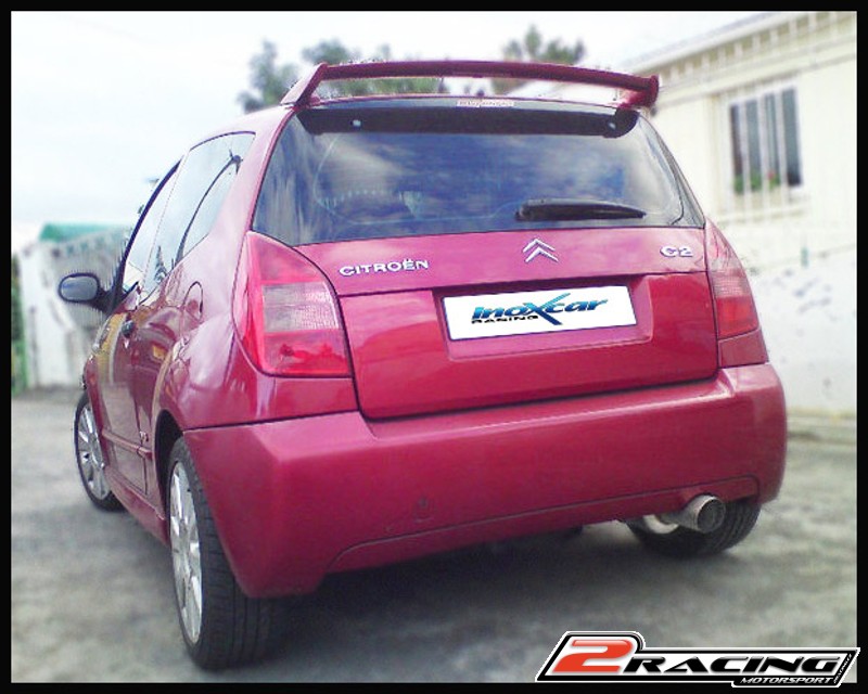 Zadní tlumič s koncovkou o průměru 90 Rally Inoxcar racing CIC2.05.90RA