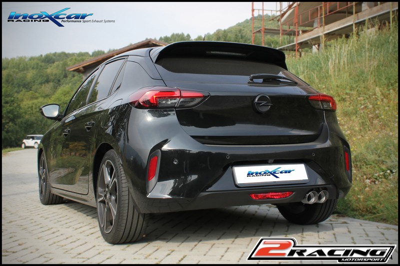 Zadní tlumič koncovkou výfuku 2 x průměru 80 Black Ceramic Inoxcar racing OPCO.25.80CBLACK
