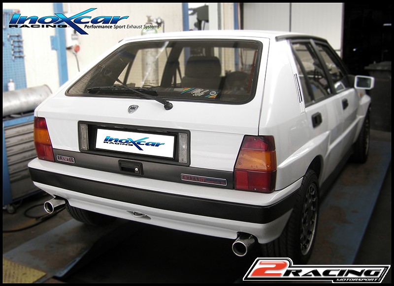 Zadní tlumič s koncovkou o průměru 80 Inoxcar racing LADE.01.80