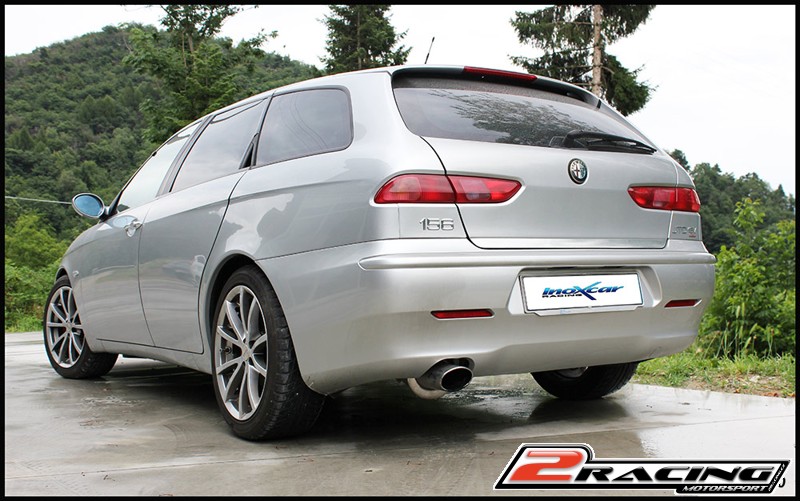 Zadní výfuk z nerezové oceli s koncovkou Oválná 120x80 mm Inoxcar racing AL156.04.120