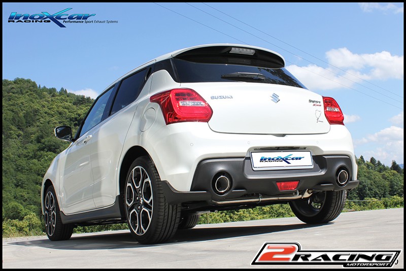 Zadní tlumič s koncovkou o průměru 100 X-RACE P+L Inoxcar racing SUSW.06.XR10