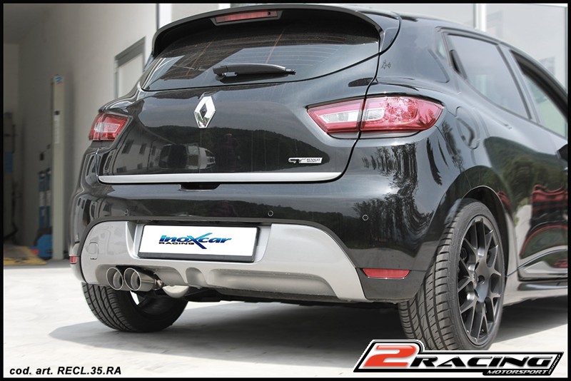 Zadní tlumič koncovkou výfuku 2 x průměru 80 Racing Inoxcar racing RECL.35.RA