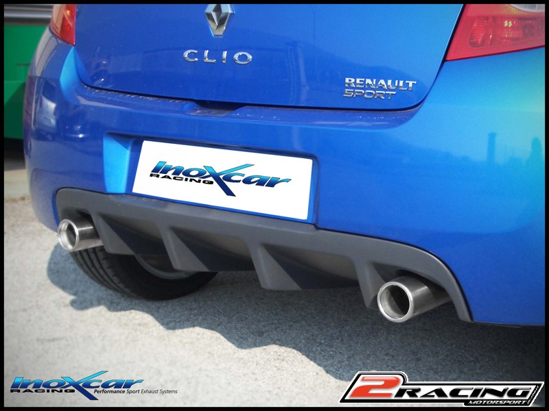 Stainless steel s tlumiče centre pipe (For the installation on the original Zadní s tlumiče it is necessary to separately order the adapter AD.CLIO3.01) Inoxcar racing TCCLIOCS