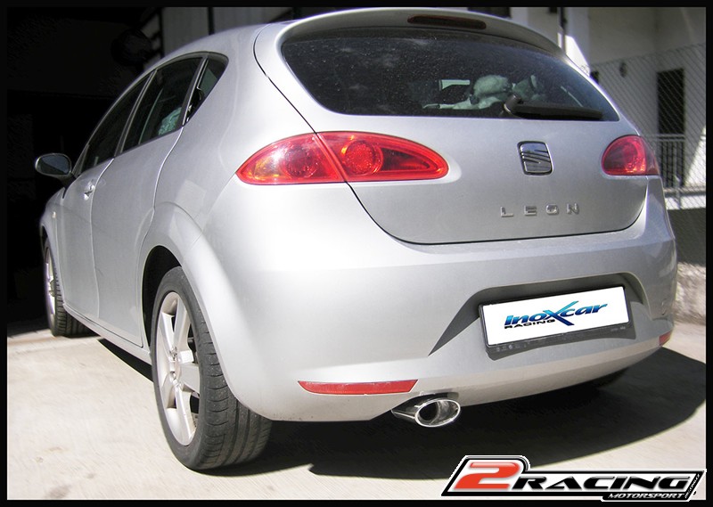 Zadní výfuk z nerezové oceli s koncovkou 2 x průměru 80 Inoxcar racing SELE.15.80