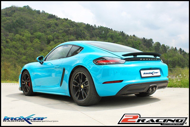 Zadní s tlumiče společně scentral koncovka 2 x průměru 90 X-RACE Inoxcar racing POCAY.05.XR90