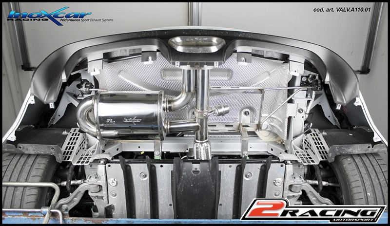 Zadní s tlumiče + Valvola con motorino elettrico + Telecomando Inoxcar racing VALV.A110.01