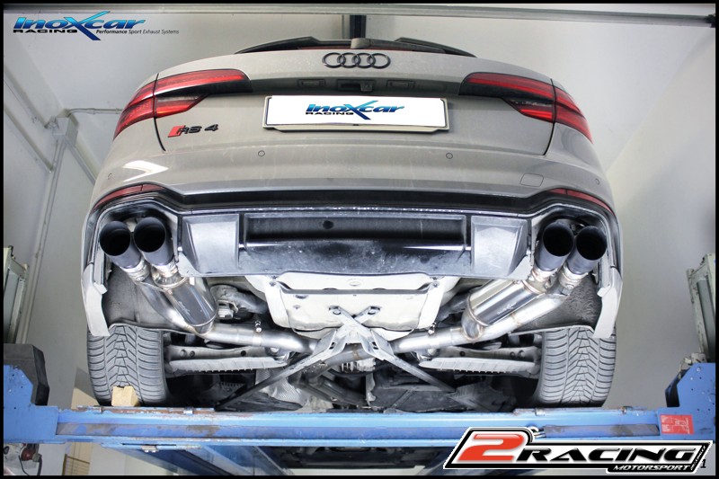 středová roura + Zadní tlumič koncovkou výfuku 2 x průměru 90 Racing BLACK CERAMIC P+L + Valves assembly společně soriginal electric engines (Possibility of other models of koncovkas on request) Inoxcar racing VALV.RS4.01