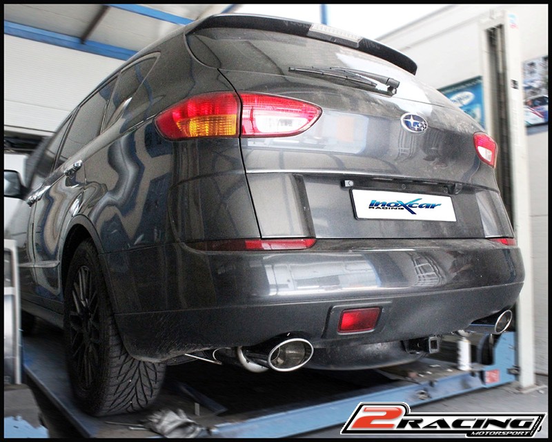 Zadní výfuk z nerezové oceli s koncovkou Oválná 150x105 OBLIQUE L+R Inoxcar racing SUTR.01.150