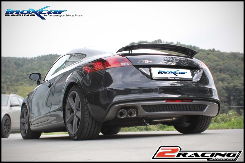 Stainless steel Zadní exhaustspolečně stail pipe 2 x průměru 80 Racing Inoxcar racing AUTT.03.RA