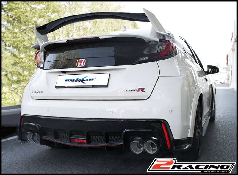 Zadní tlumič koncovkou výfuku 2 x průměru 100 X-RACE P+L Inoxcar racing HOCI.03.XR10