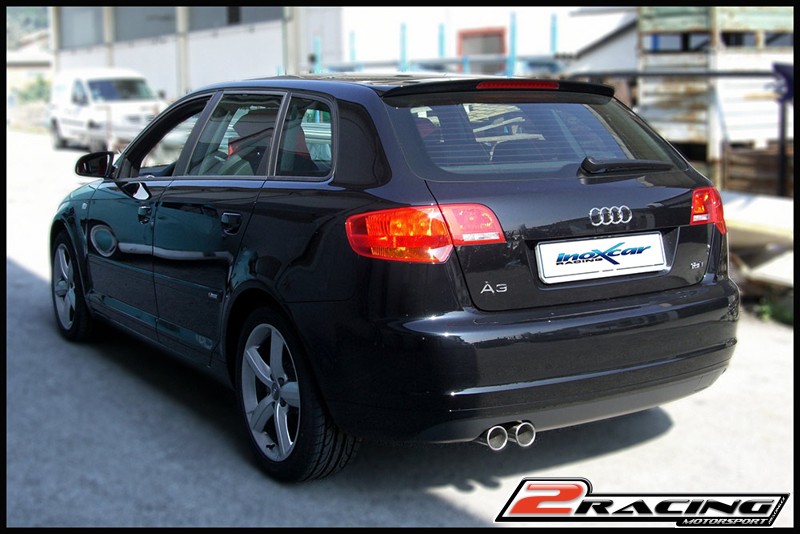 Stainless steel Zadní exhaust společně skoncovka 2 x průměru 80 Inoxcar racing OVAU.13.80