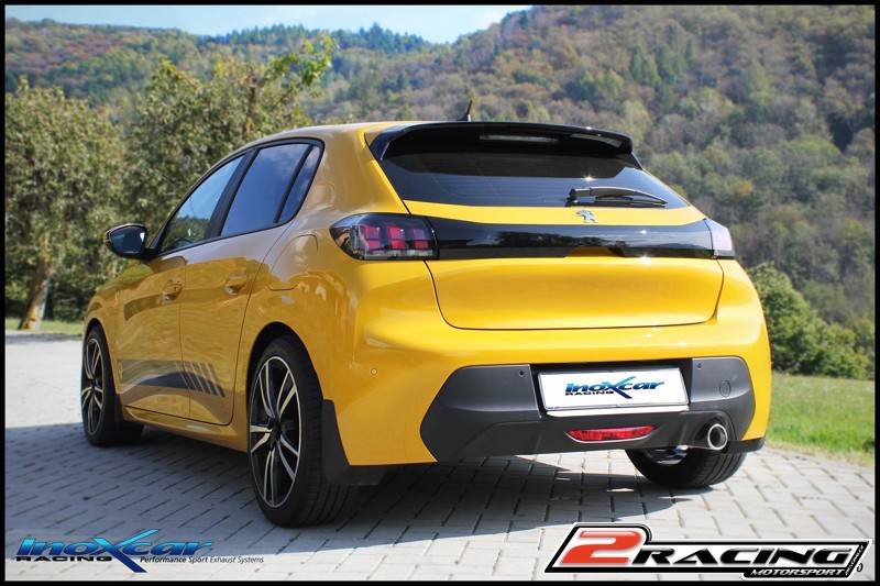 Zadní tlumič s koncovkou průměr 90 Racing Inoxcar racing PE208.07.90R