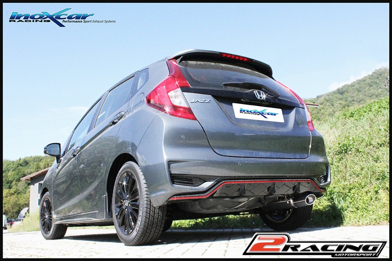 Zadní tlumič s koncovkou o průměru 80 Inoxcar racing HOJA.02.80