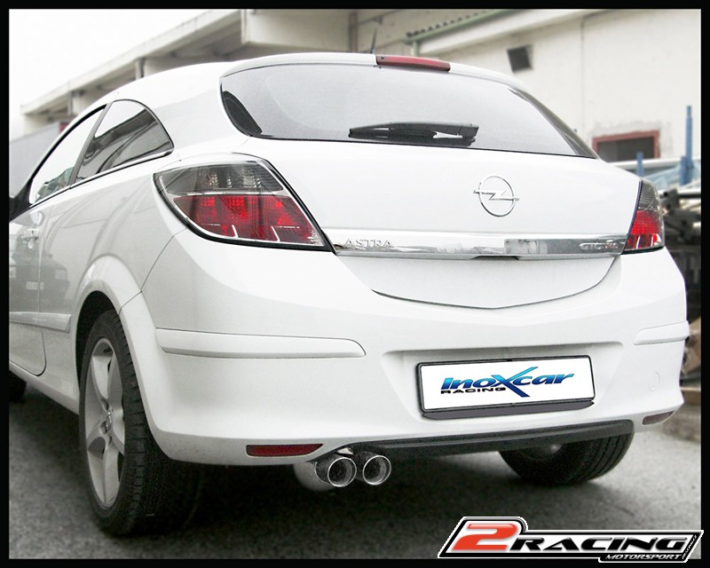 Zadní výfuk z nerezové oceli s koncovkou Oválná 120x80 mm Inoxcar racing OPAS.36.120