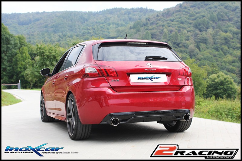 Zadní společně s2 s tlumiče společně skoncovka průměru 54 P+L Inoxcar racing PE308.03.54
