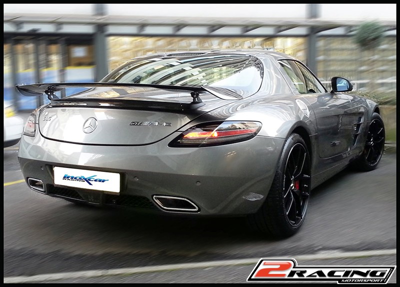 Central pipe společně ss tlumiče + Zadní s tlumiče + Valves společně scontrol kit + remote Inoxcar racing VALV.SLS.01