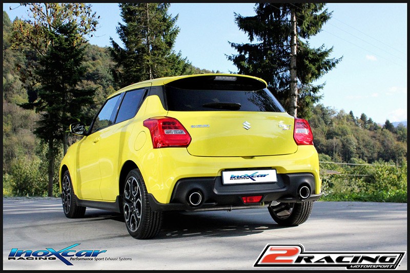 Zadní tlumič s koncovkou o průměru 102 P+L Inoxcar racing SUSW.04.102