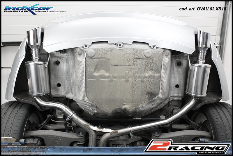 Zadní tlumič s koncovkou o průměru 100 X-RACE P+L &nbsp; Inoxcar racing AUA5.02.XR10