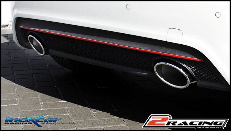 Zadní tlumič s oválnou koncovkou výfuku 120x80 mm P+L Inoxcar racing MEA.05.120