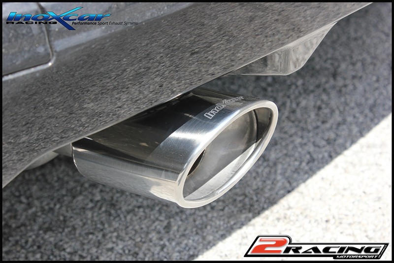Zadní tlumič koncovkou výfuku 2 x průměru 80 X-RACE Inoxcar racing RECL.32.XR80