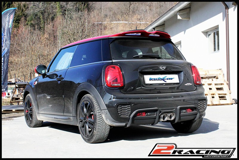 Zadní s tlumiče společně scentral koncovka 2 x průměru 90 X-RACE Inoxcar racing MICO.19.XR90